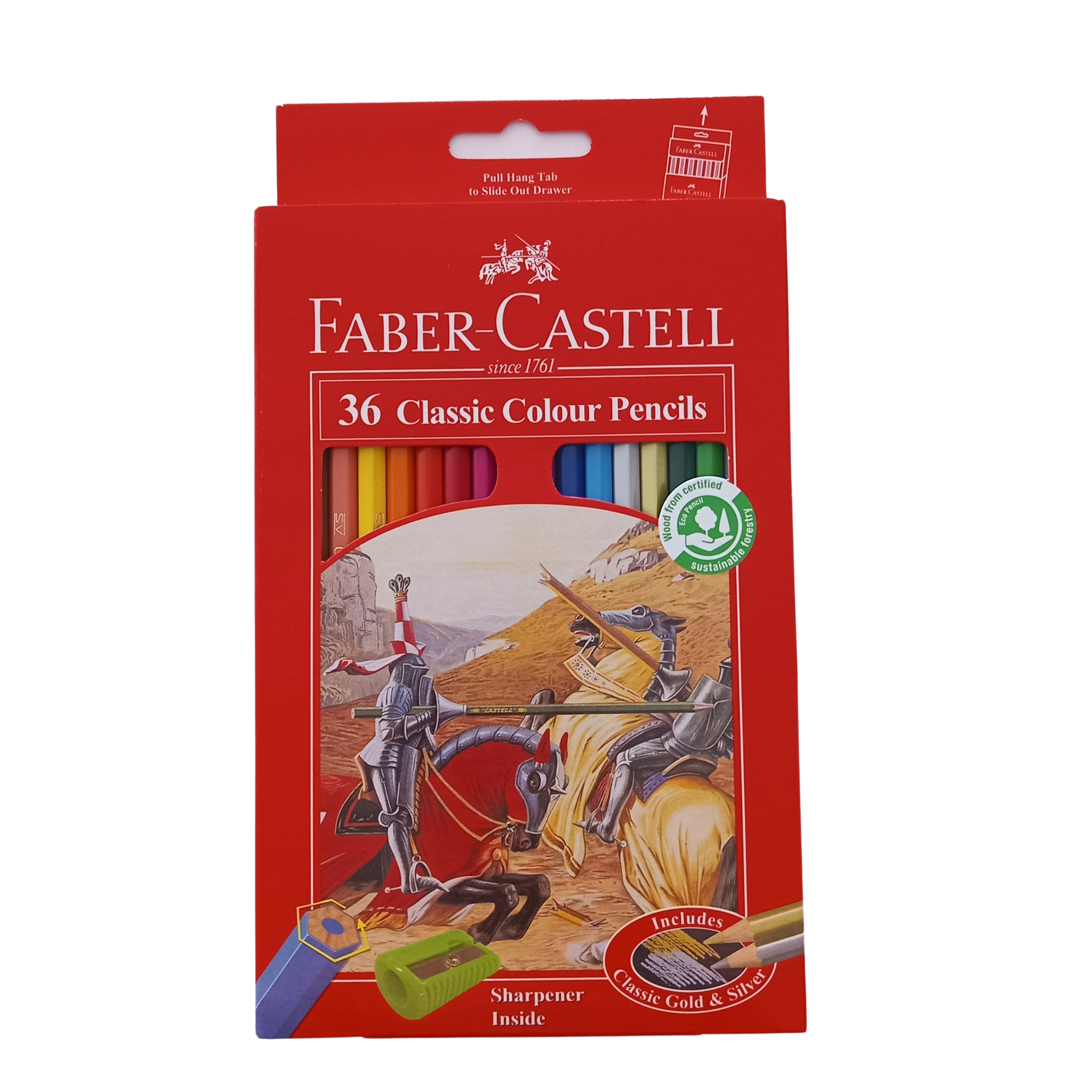 36 CRAYONS COULEUR CLASSIC LONG FABER-CASTELL