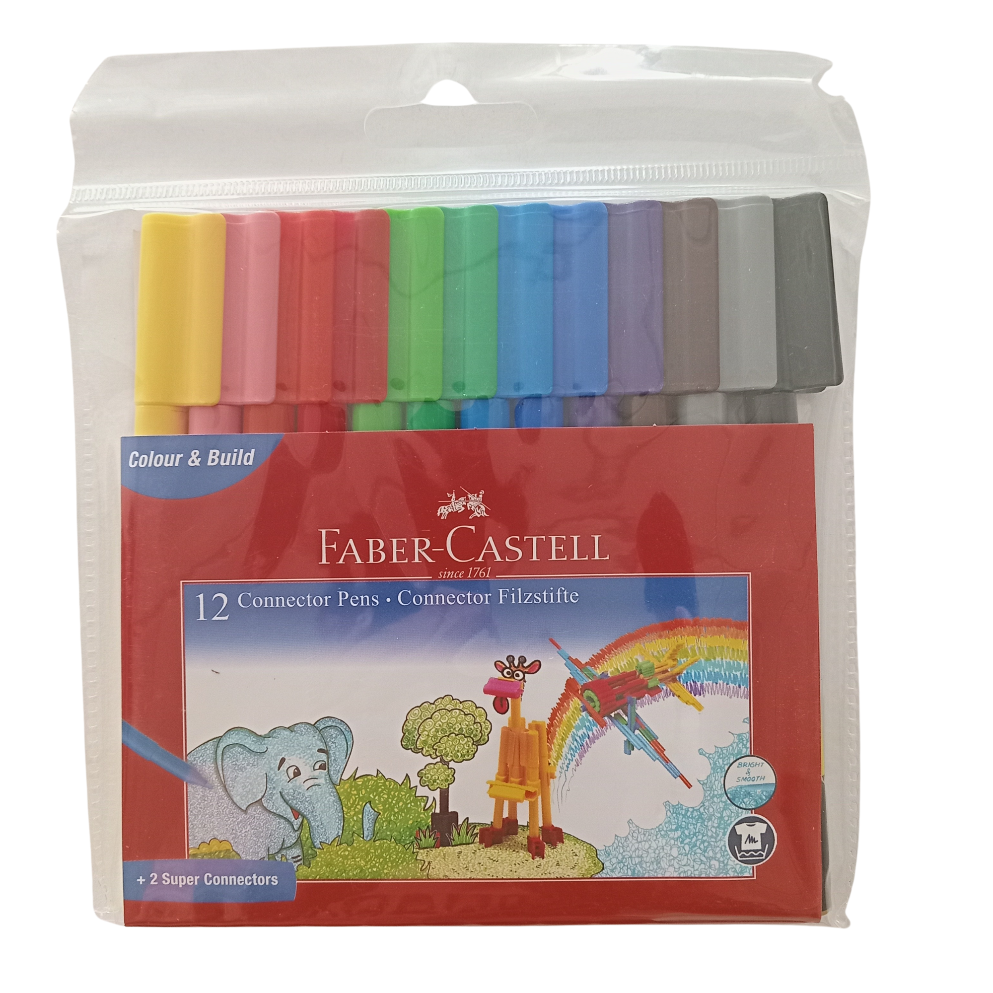 12 FEUTRES CONNECTORS FABER-CASTELL