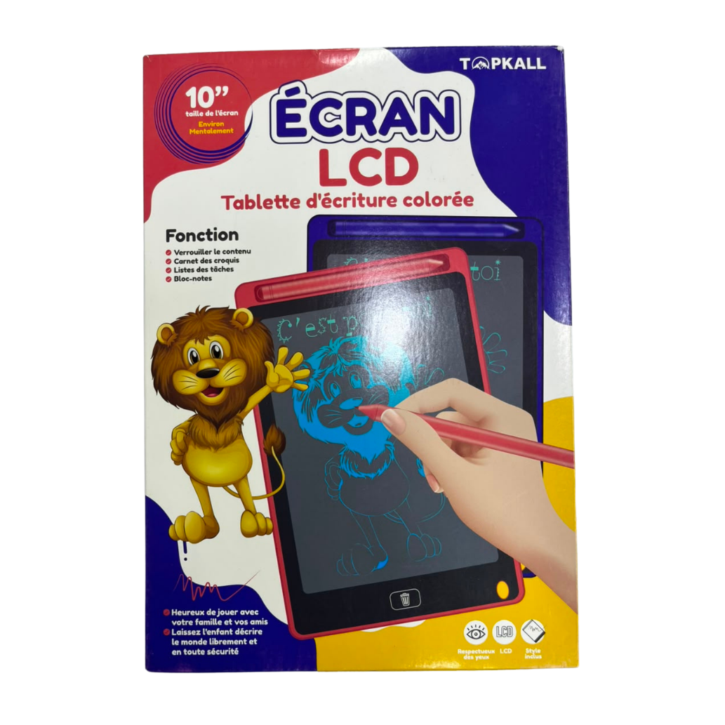 Tablette d'Écriture LCD 10 Pouces Colorée avec Stylet