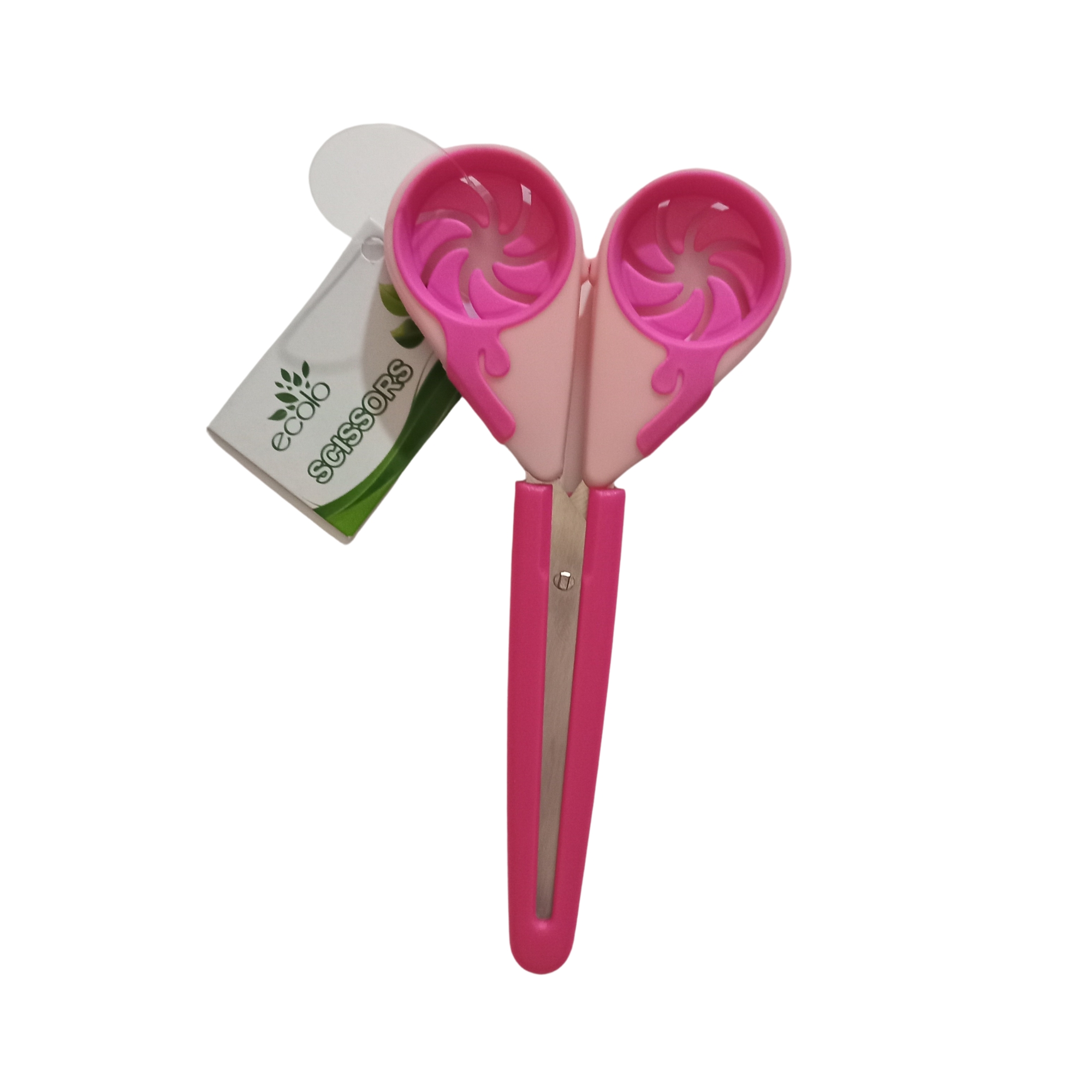 CISEAUX MANCHE EN FORME D ECAILLES 13.5 CM 4 COULEURS ASSORTIES