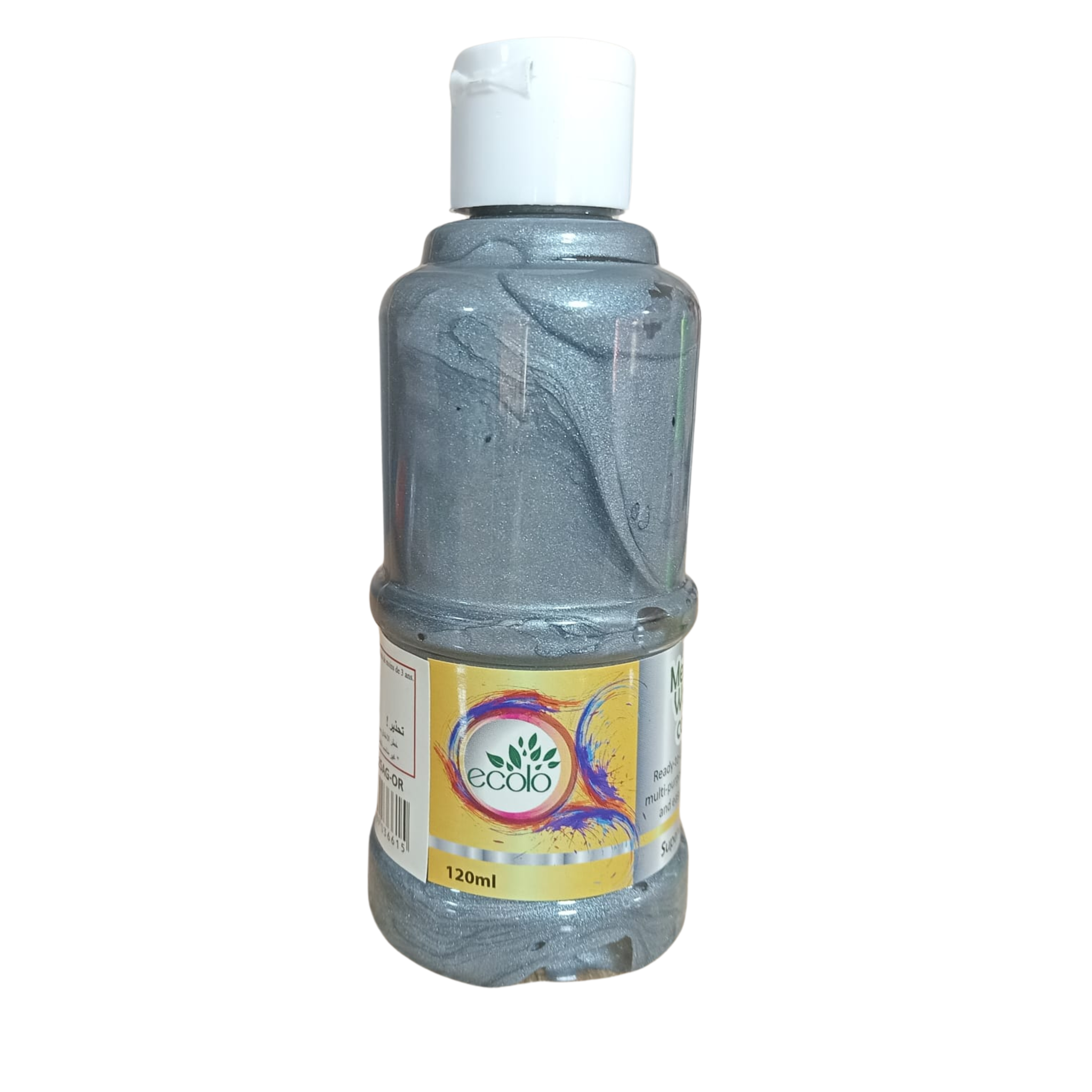 BOUTEILLE DE 125ML DE GOUACHE ARGENT-OR ECOLO KIDS