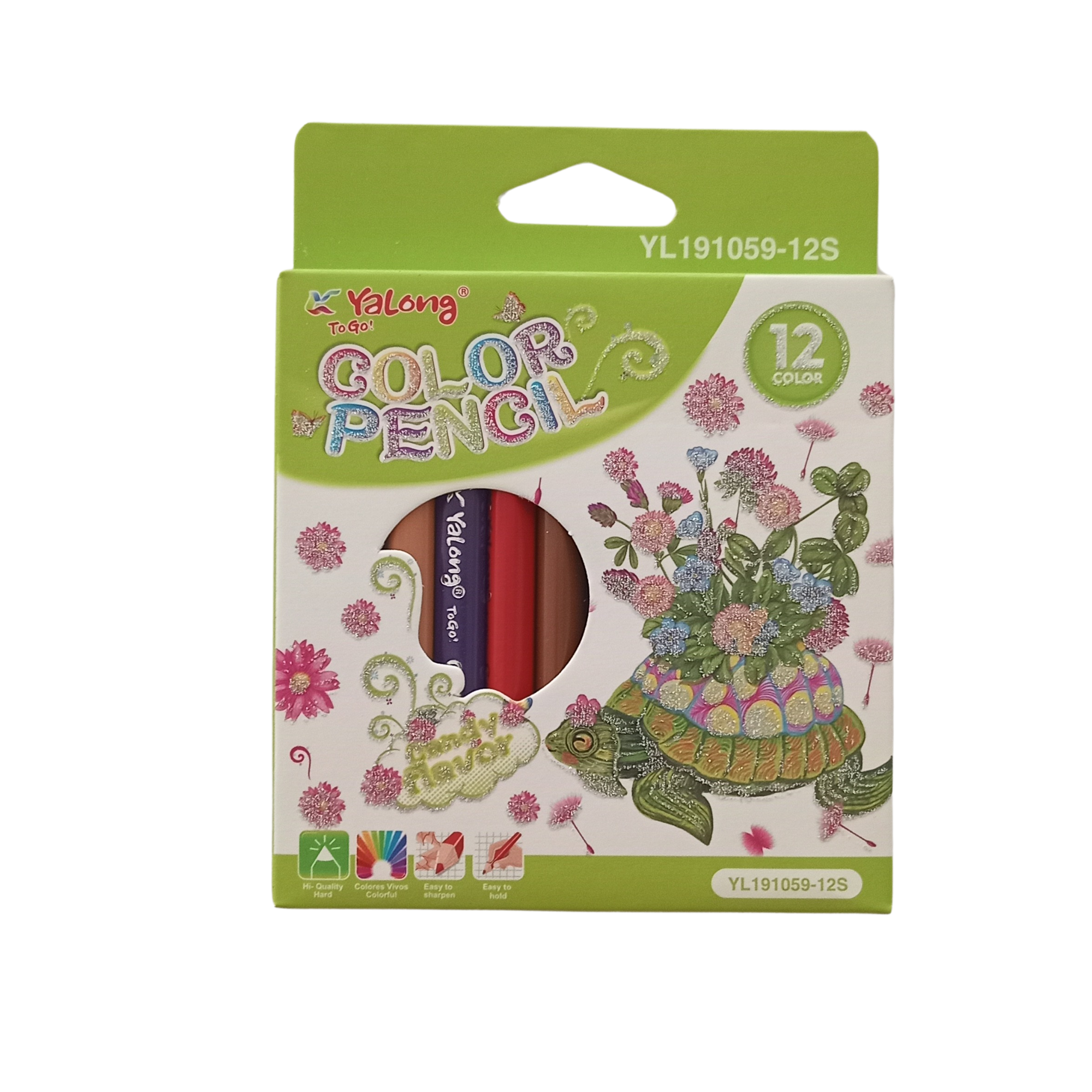 CRAYONS COULEUR PF 12 PCS YALONG