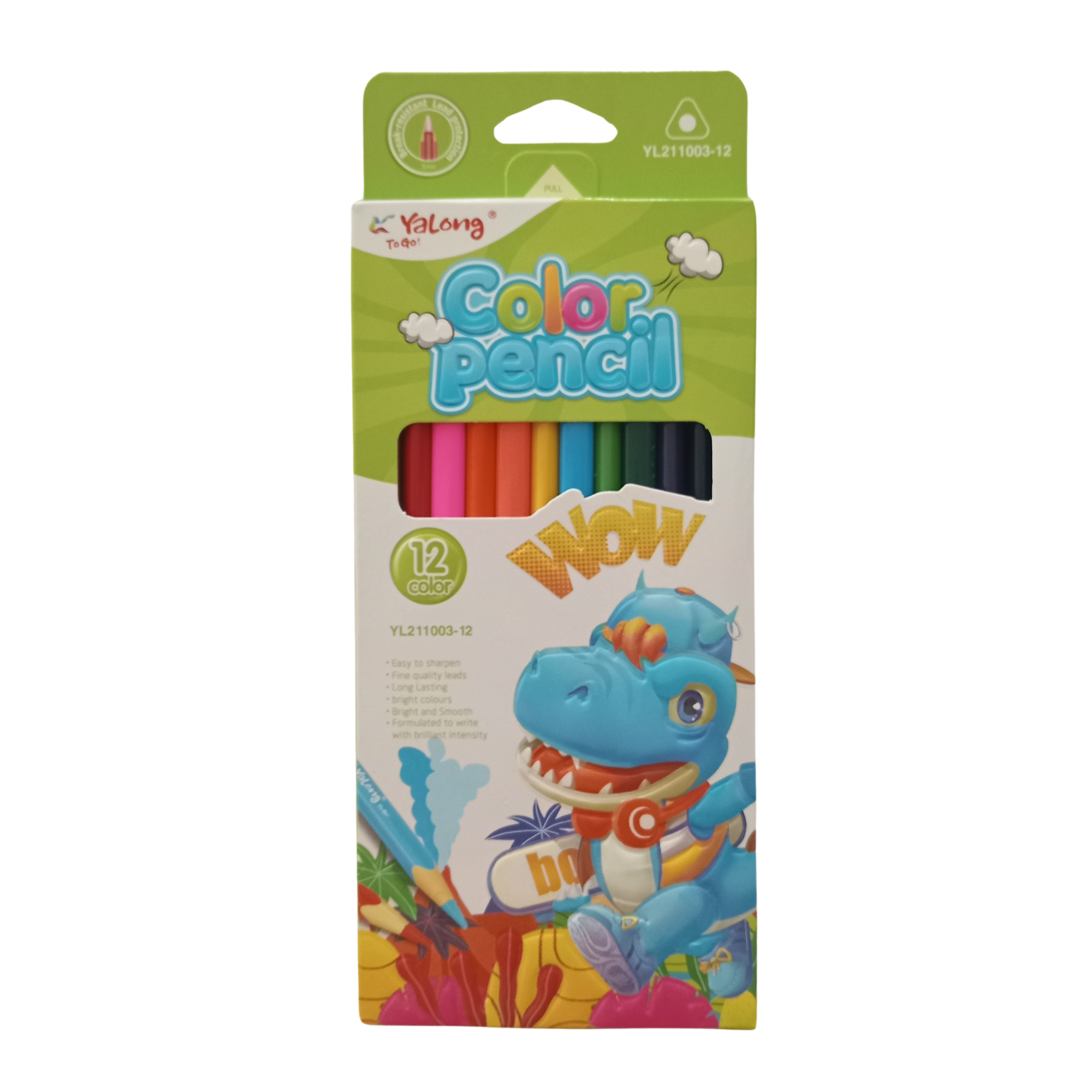 CRAYONS DE COULEUR 12PCS GF YL211003-12 YALONG TO GO