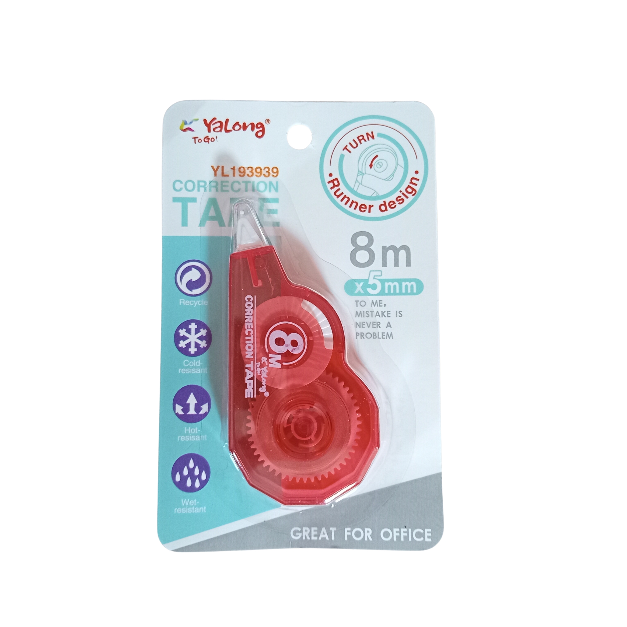 BLANCO TAPE 5MM*8M REF YL193939 YALONG