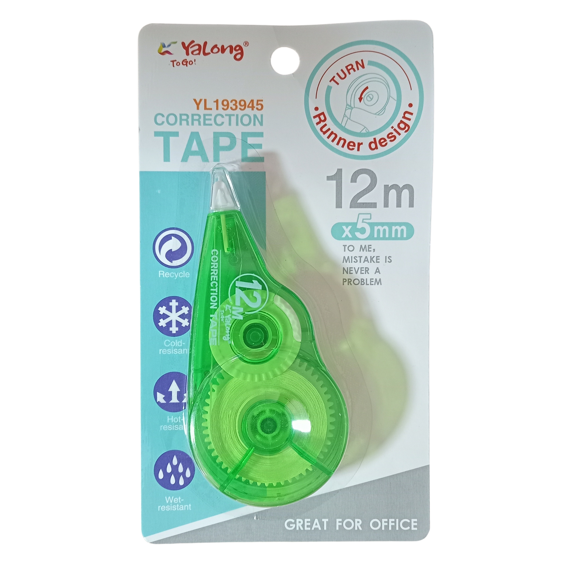 BLANCO TAPE 5MM*12M REF YL193945 YALONG